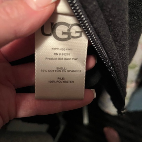 UGG zip hoodie - grey NWOT - Picture 3 of 4